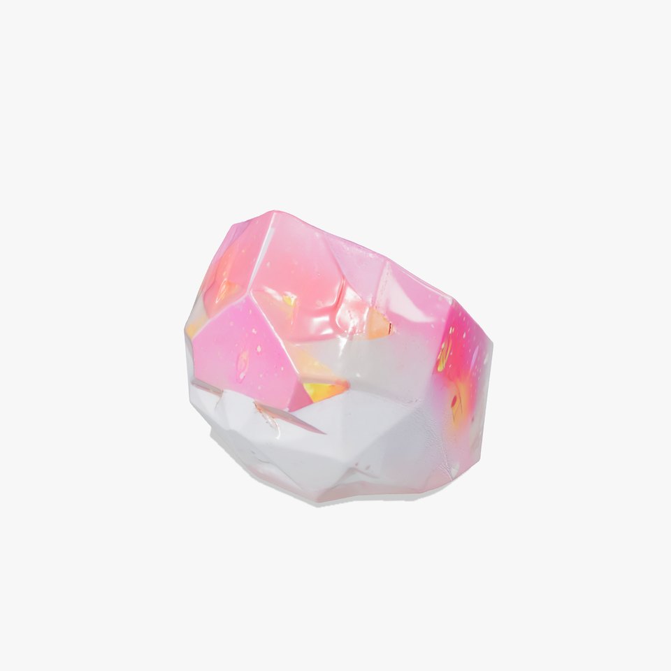 Radiant Pink Gemstone model pack